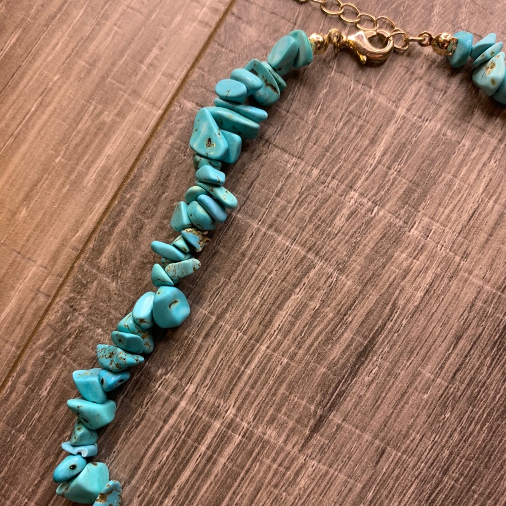 necklace with blue stones - Picture 2 of 3